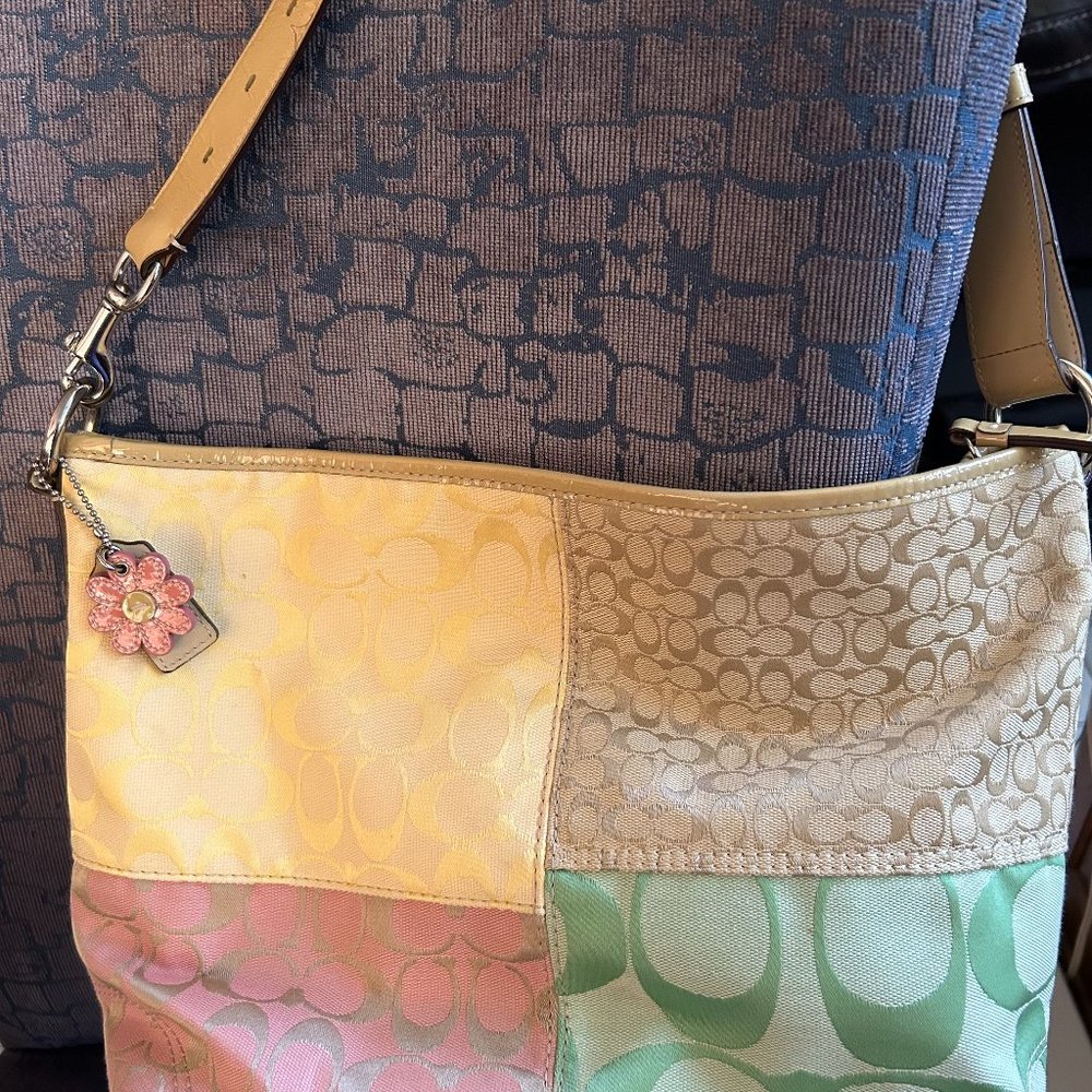Coach Signature Patchwork Tote shoulder bag